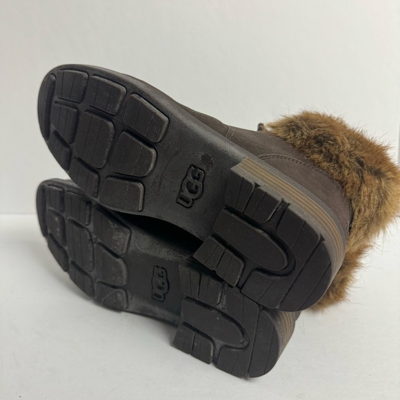 UGG Womens Harrison Lace Boot Brown Size 8.5 M - Picture 4 of 5